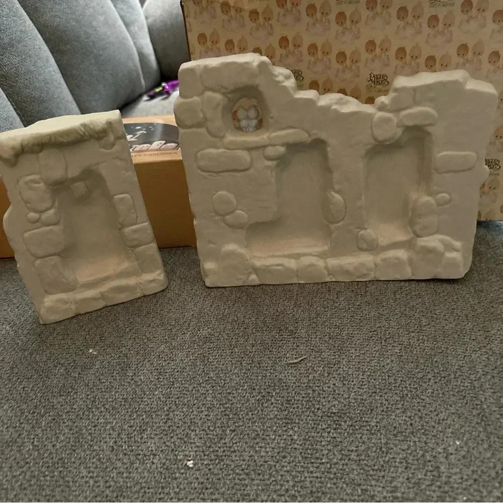 Precious Moments ~ Nativity Wall Pieces 2 Two Sections E-5644 ~ Mint in Box